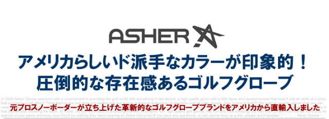 Asher グローブ
