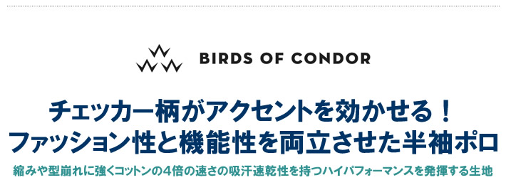 BIRDS OF CONDOR（バーズオブコンドル）ポロシャツ