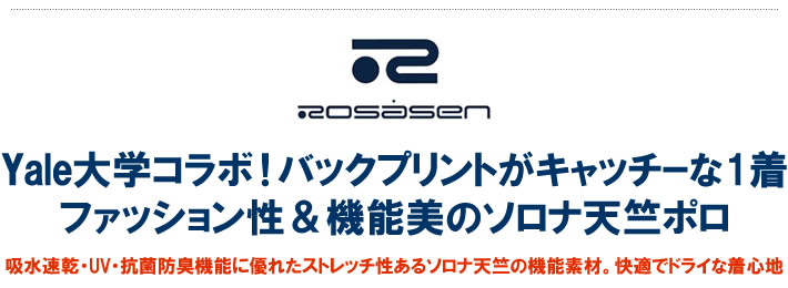 ROSASEN（ロサーセン）ポロシャツ
