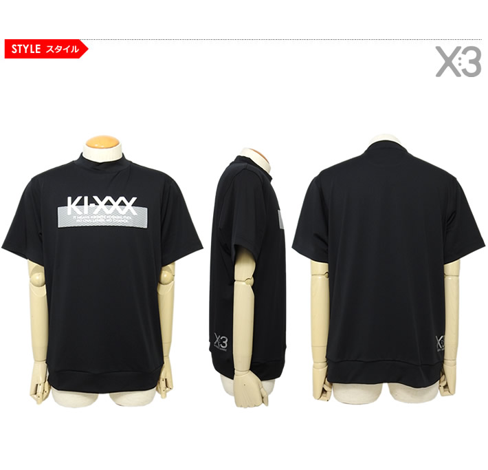 KI-XXX THREE（キックスリー）モックネックシャツ