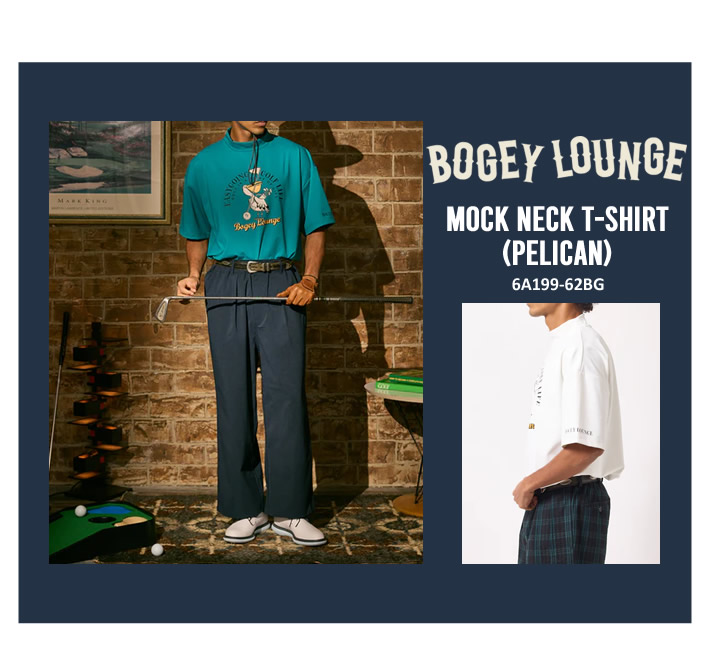 BOGEY LOUNGE（ボギーラウンジ）モックネックシャツ