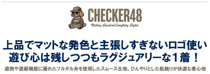 CHECKER48(チェッカーフォーティーエイト)モックネックシャツ