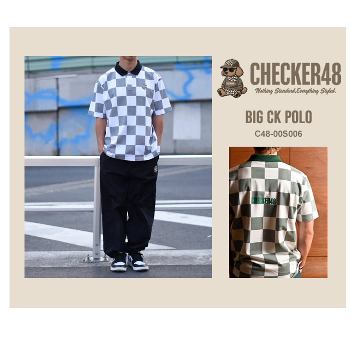 CHECKER48(チェッカーフォーティーエイト)ポロシャツ