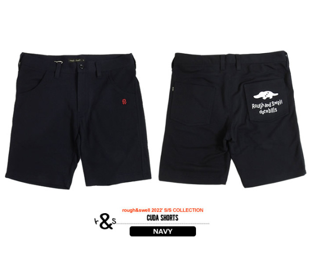 ラフアンドスウェル ショートパンツ ショーツ メンズ ゴルフ スウェット 裏毛 吸水速乾 rough&swell RSM-22058  CUDASHORTS 2022春夏