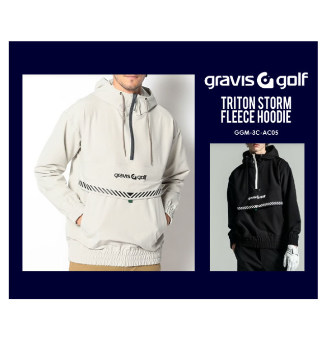 gravis golf［グラビスゴルフ］Triton Storm Fleece Hoodie /バック 