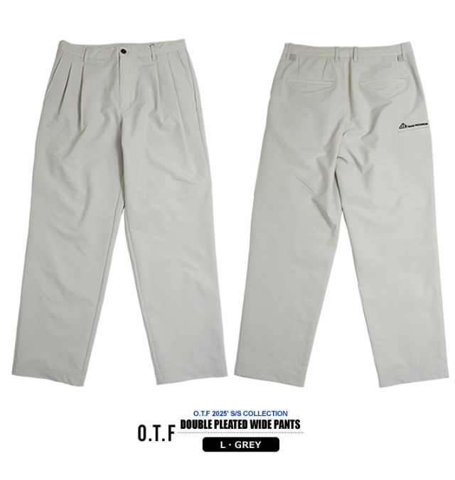 O.T.F［オーティーエフ］DOUBLE PLEATED WIDE PANTS/2タックワイド