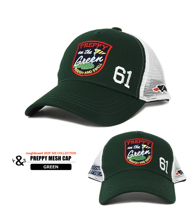 rough&swell［ラフアンドスウェル］PREPPY MESH CAP/メッシュ