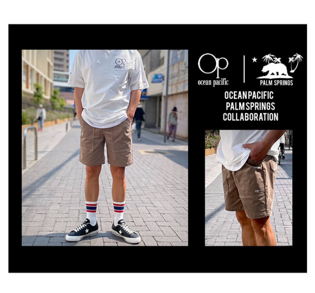 PALM SPRINGS&times;OCEAN PACIFIC（パームスプリングス&times;オーシャンパシフィック）ショーツ