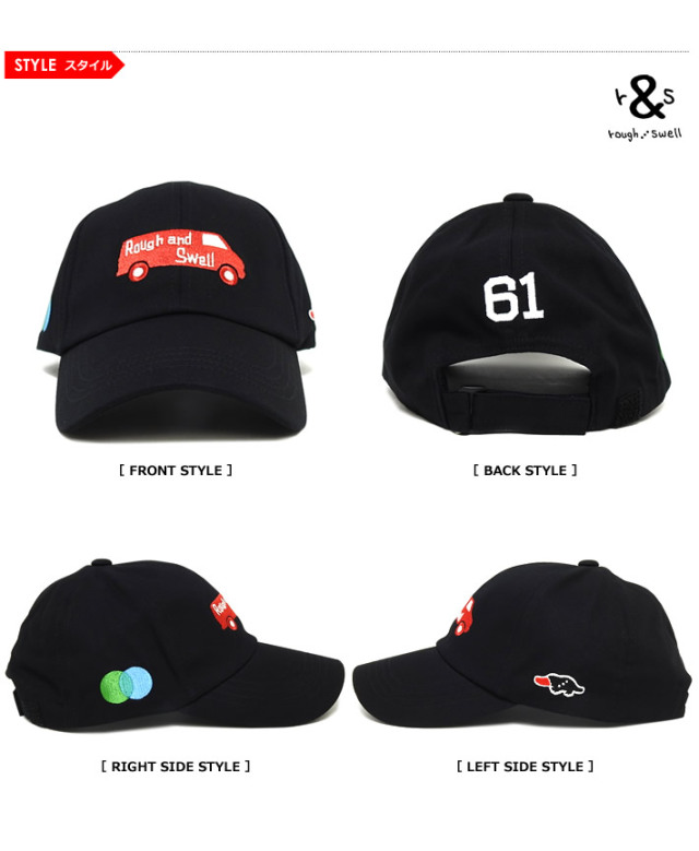 rough&swell［ラフアンドスウェル］RED BUS TOUR CAP/BBキャップ