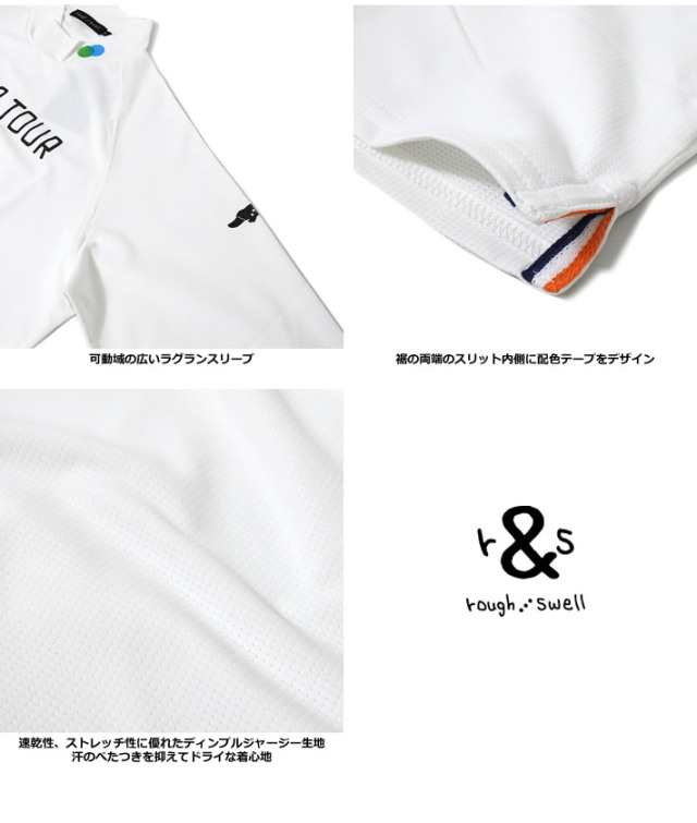 rough&swell［ラフアンドスウェル］RED BUS TOUR MOCK L.S/長袖