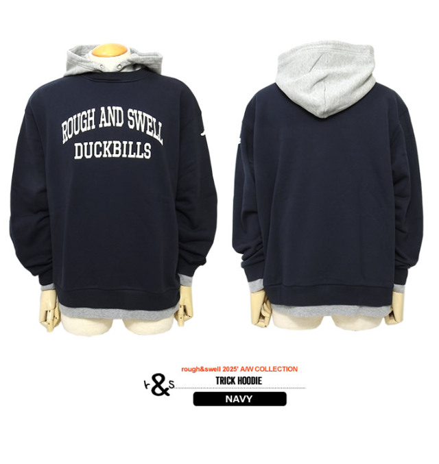 未使用 rough&swell ラフアンドスウェル　パーカー rough&swell［ラフアンドスウェル］CYCLONE HOODIE/裏起毛プル