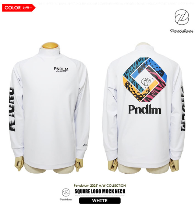 PENDULUM［ペンデュラム］SQUARE LOGO MOCK NECK/長袖モックネック
