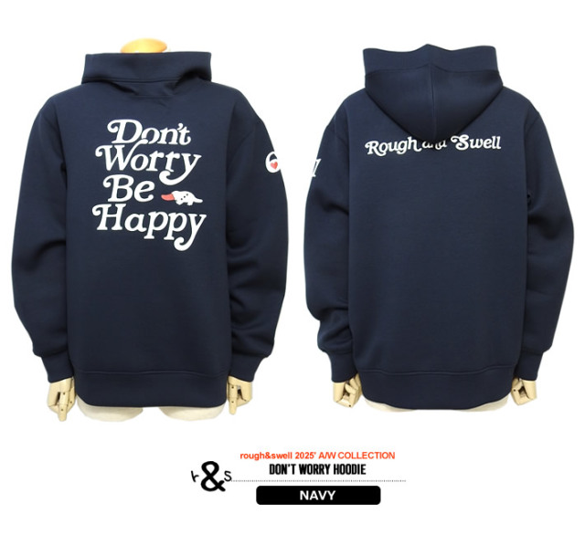 rough & swell セーター rough&swell［ラフアンドスウェル］DON'T WORRY HOODIE/変形スウェット
